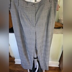 Classic Gray Plaid Women's Trousers